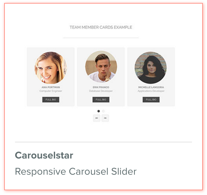 Carouselstar, responsive image carousel for Weebly
