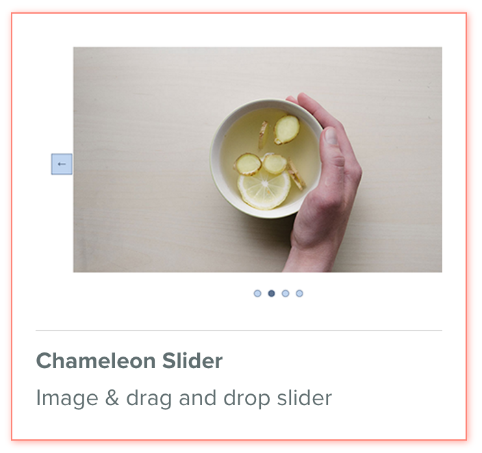 Chameleon Slider, responsive drag and drop slider for Weebly
