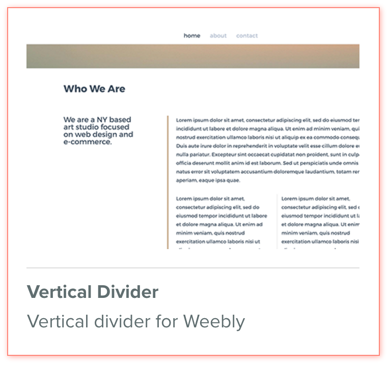 Vertical Divider Weebly